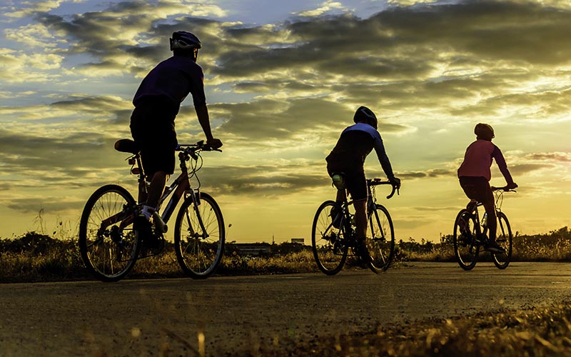 Cyklistický tréning v skupine