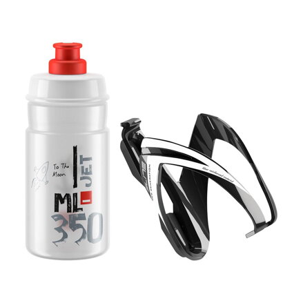 Flaša s košíkom set CEO červené logo, 350 ml