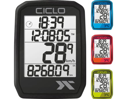 Tachometer CicloSport Protos 105 drôtový - Blue