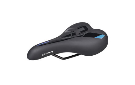 Sedlo CTM Twister, čierna/perleťová modrá