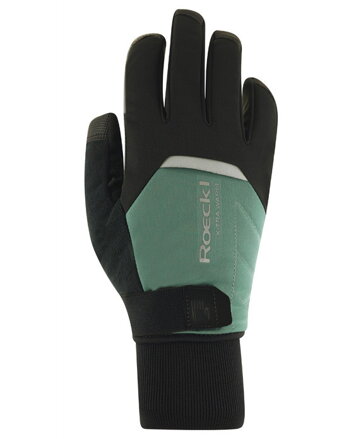 ROECKL cyklistické rukavice zimné Villach 3, unisex, black/silver pine