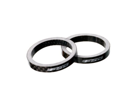 FSA karbónová podložka 1-1/8 x 5mm čierna BEZ LOGA OE