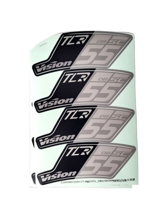 VISION nálepky na ráfik SC 55 DB TL ZJWH0572 (1bike) , Gray