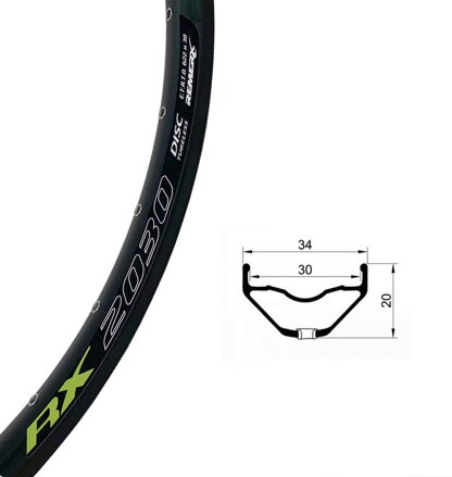 Remerx ráfik RX 2030 622x30 BA+nit, 32 dier,FV