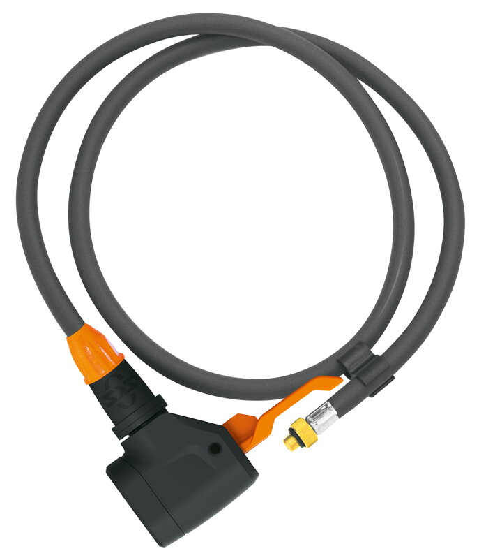 Náhradný diel SKS – hadička pre pumpu Rennkompressor s hlavicou MV Easy.