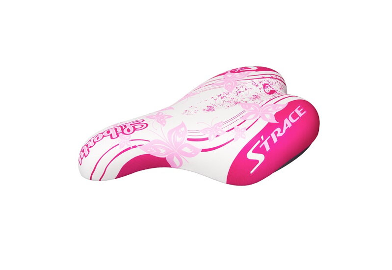 Sedlo CTM detské Jenny, ružové, ružové motýliky, 16''