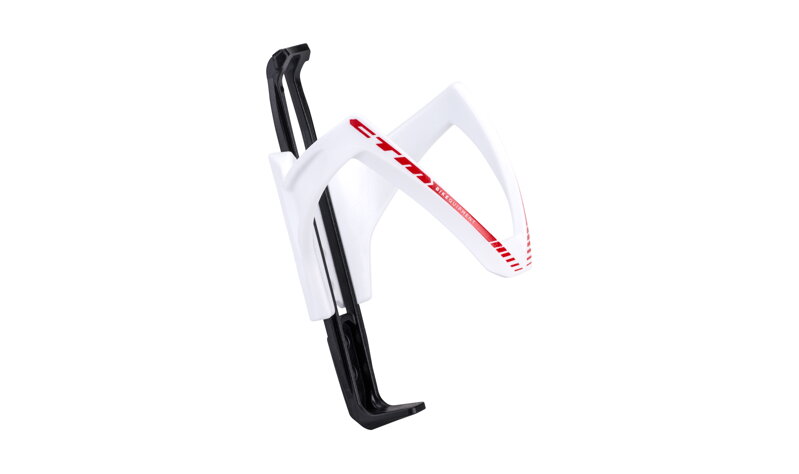 Držiak na fľašky CTM UP2U, s otočnou klietkou, biely/červená