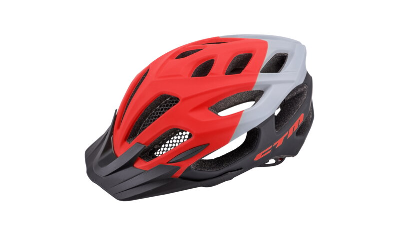 Prilba CTM GUARD,červená/šedá/čierna L/XL