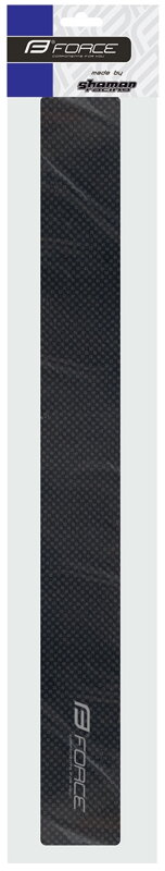 FORCE nálepka pod rám dlhá, karbón