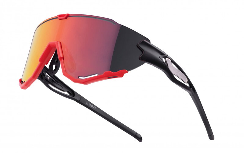 FORCE okuliare CREED čierno-červené, červené revo sklá