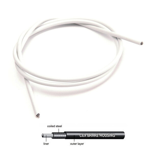 JAGWIRE lankovod brzdový CEX 2P biely, 5mm