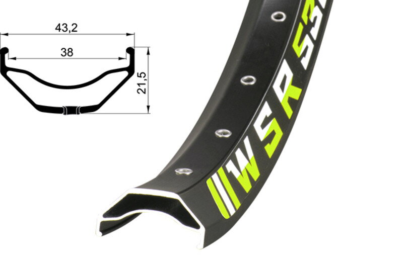 Remerx ráfik WSR 538 (26') 559x38 BA+nit 32 dier