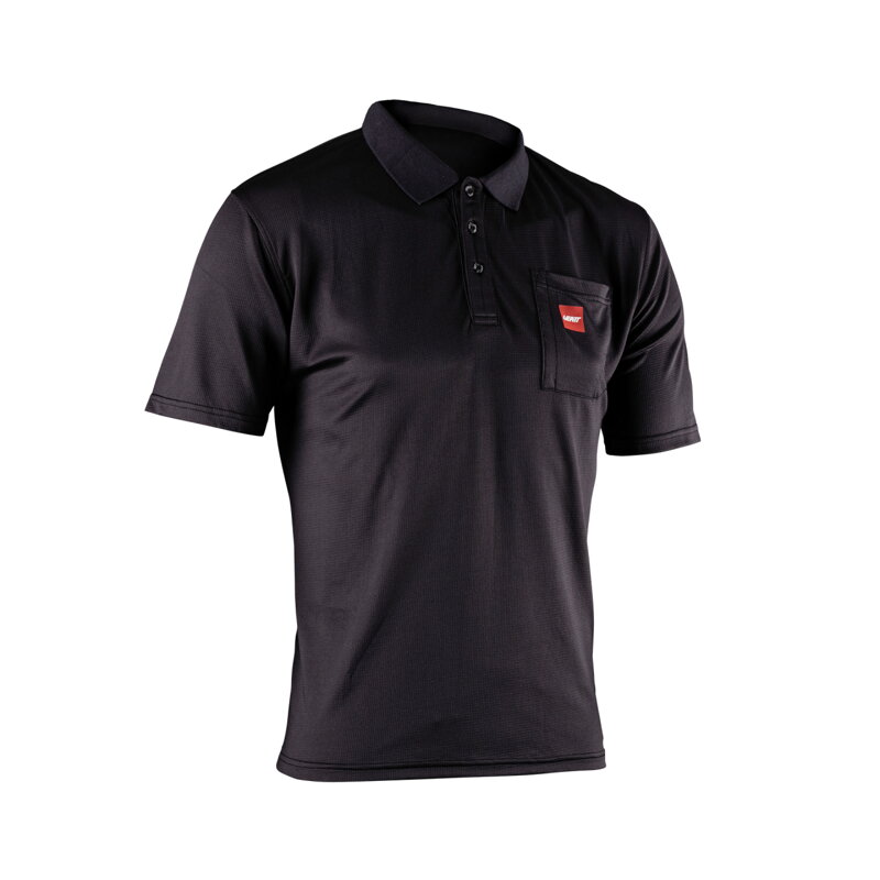 LEATT Polo tričko Team krátky rukáv  , Black