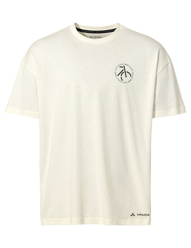 Vaude tričko s krátkym rukávom Cyclis Casual, pánske, offwhite