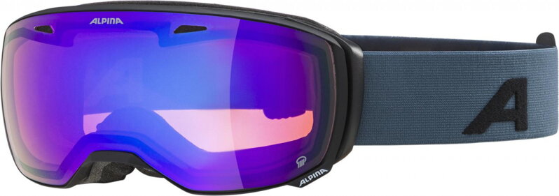 Lyžiarske okuliare Alpina ESTETICA Q black-dirtblue matt/blue