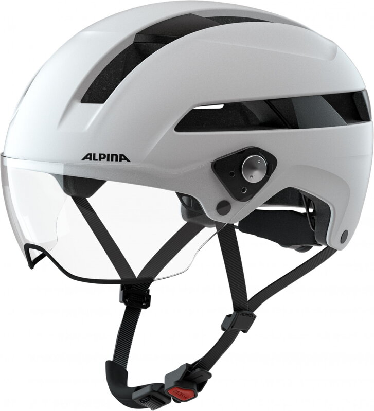 ALPINA Cyklistická prilba SOHO VISOR biela matná