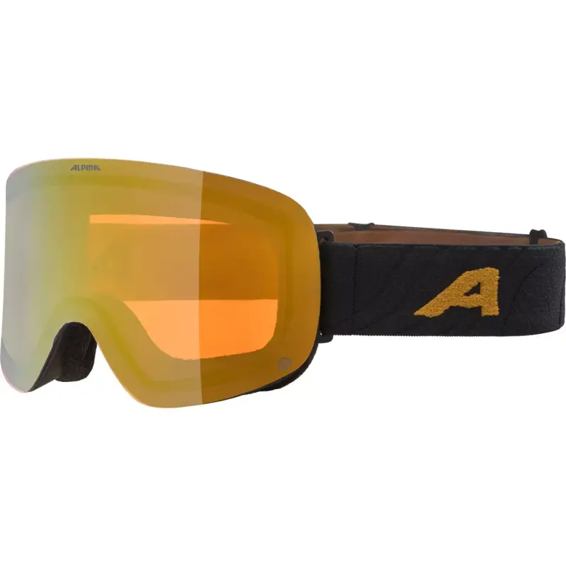 ALPINA Lyžiarske okuliare PENKEN Quatroflex čierno-zlaté matné