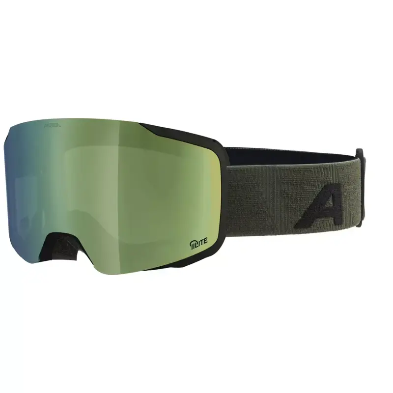 ALPINA Lyžiarske okuliare TAOS Q-LITE čierno-olivové matné