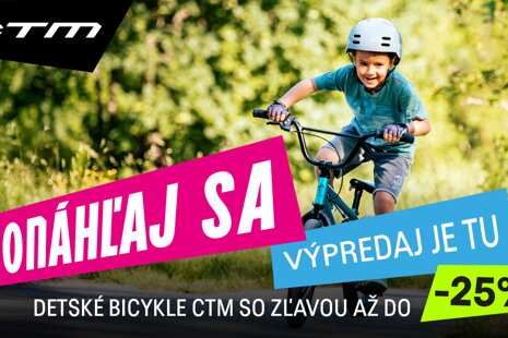 Veľký výpredaj detských bicyklov CTM: Zľavy až do 25 %!